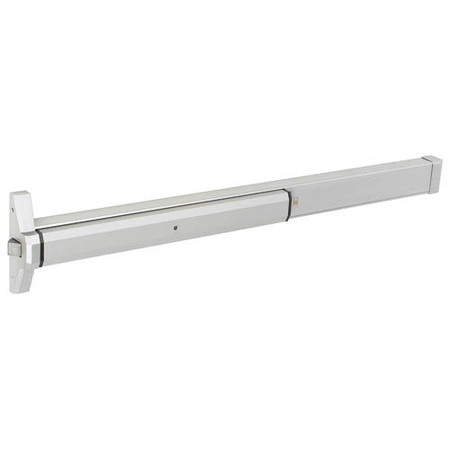 GLOBAL DOOR CONTROLS 48 in. Aluminum Narrow Stile Rim Type Exit Device TH1100-STED48-AL